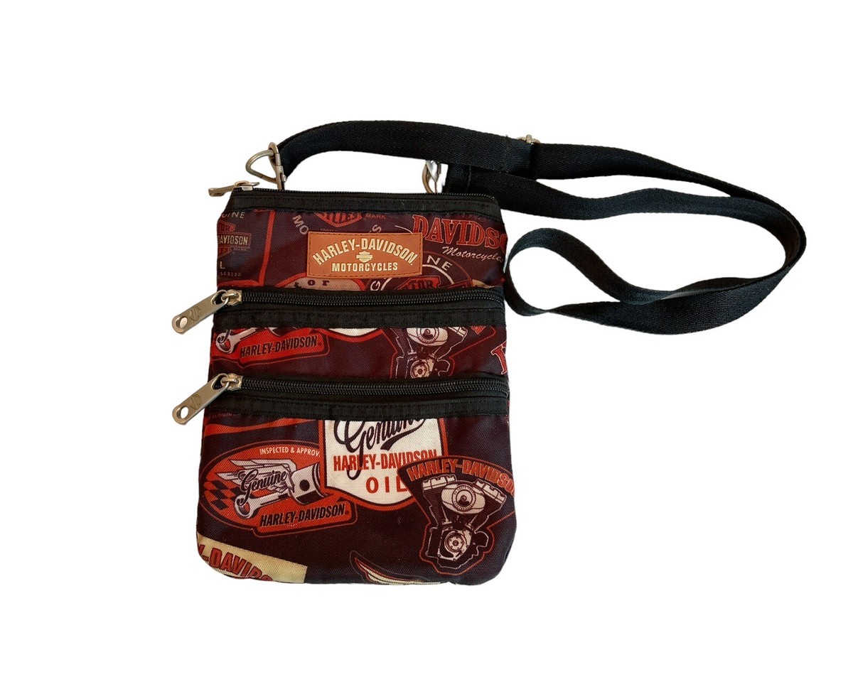 Small Harley-Davidson Vintage print Crossbody Adjustable Strap 