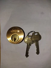 Corbin Russwin Mortise cylinder 1 1/8 Satin Bronze Finish , NEW With Keys 