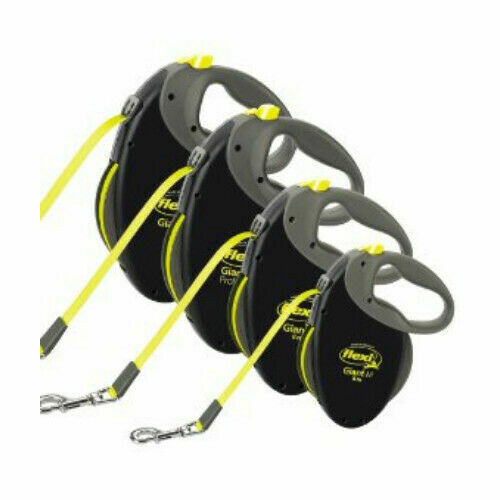 Flexi Giant Dog Lead Retractable Extending Neon Tape Medium Large XL 8m & 10m - Picture 1 of 10