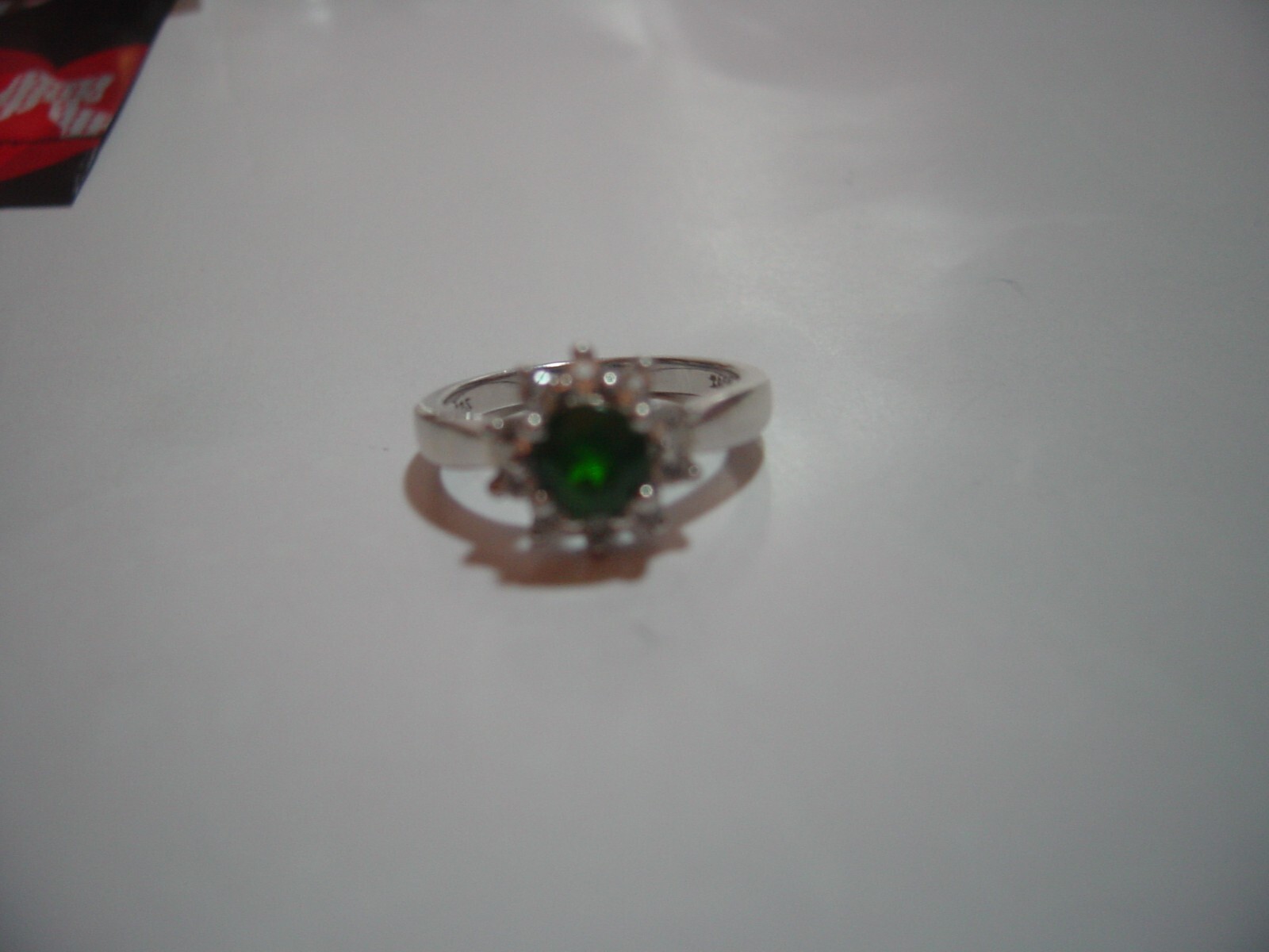 lovley solid Silver Ring-superb genuine chrome di… - image 12