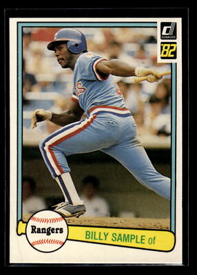 1982 Donruss Baseball #69 Billy Sample ''Set Break'' Mint Texas Rangers