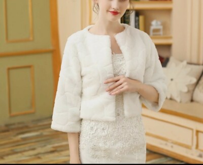 Giacca Sposa In Raso Manica 3/4 - Accessori - Foto 4