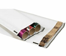 100 8.5"x36" Long Poly Mailers Bags Shipping Self-Seal White Big Pack of 100 