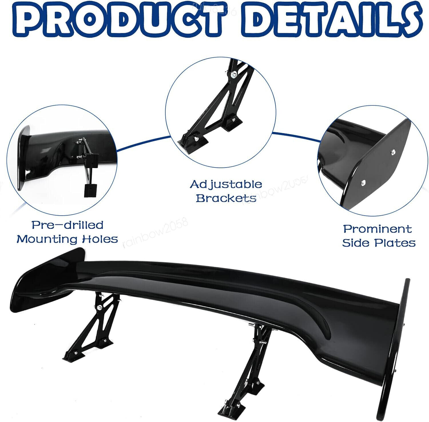 Acura NSX Rear Wing Black
