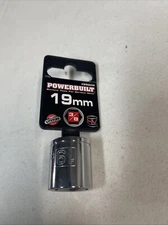Powerbuilt 3/8 in. Drive x 19mm 6 Point Metric Socket - 940034