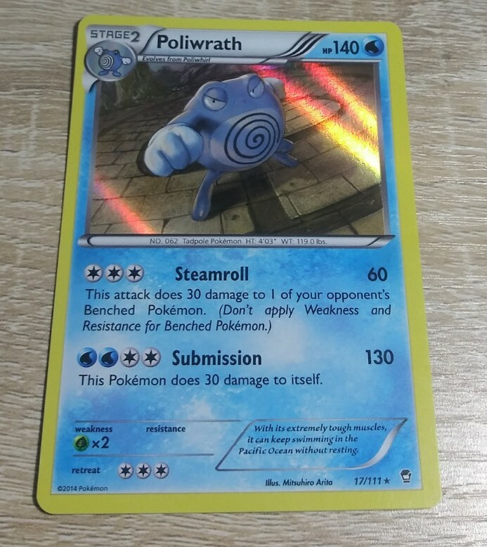 2014 Pokemon Holographic Furious Fists Set Poliwrath