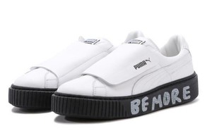 puma platform strap noir