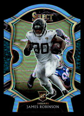 2020 Panini Select #88 James Robinson Light Blue Prizm Die Cut