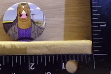 BOJACK HORSEMAN CARTOON PIN BACK BUTTON