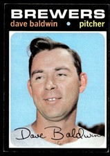1971 Topps Baseball Dave Baldwin Milwaukee Brewers #48 EX-MT