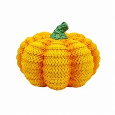 Geh&auml;kelter K&uuml;rbis handgemachte Dekoration strukturiert f&uuml;r Halloween