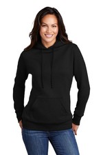 Port Company Ladies Core Fleece Pullover Hoodie Black size XL New