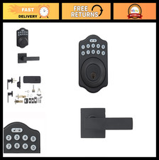 Keyless Entry Door Lock Deadbolt with Handle Set, Electronic Keypad, Easy Instal