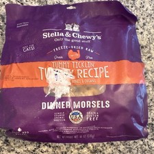 Stella & Chewy's Freeze-Dried Raw Grain-Free Turkey Cat Food 18 oz Morsels
