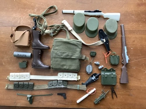 Vintage 1960s Lot GI JOE HASBRO Parts And Accessories Lot AS IS