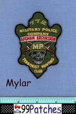US ARMY MILITARY POLICE COMPANY 772 AFGHAN TERRORIST HUNTING Hat Patch SKULL 7L
