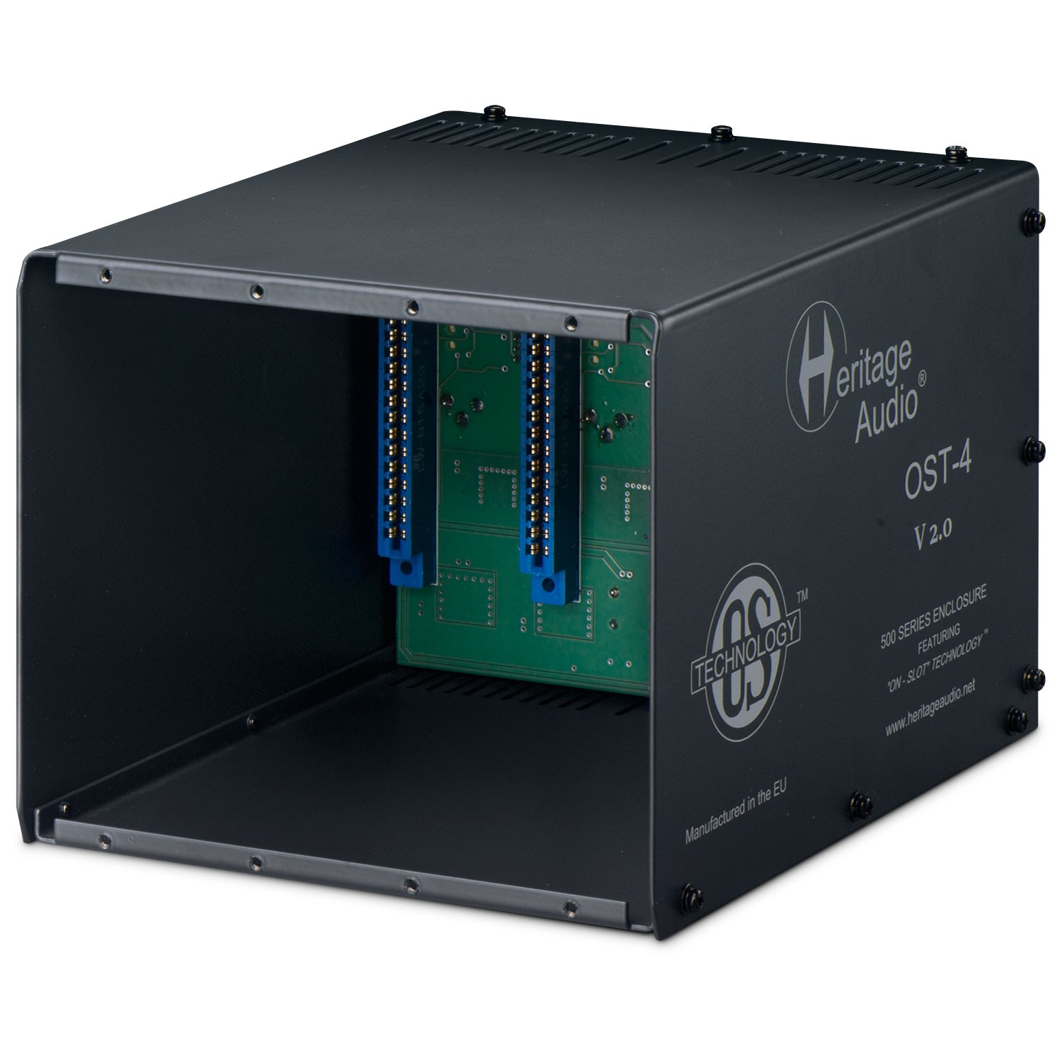 Heritage Audio OST-4 V2.0 4-Slot 500 Series Module Rack with OS Tech