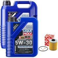 MotoröL Set High Tech 5W-30 Liqui Moly 6 Liter + ÖLfilter FüR BMW 5Er 520I 525I