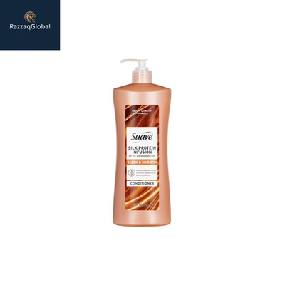 Suave Silk Protein Infusion Sleek & Smooth Conditioner, 28 oz