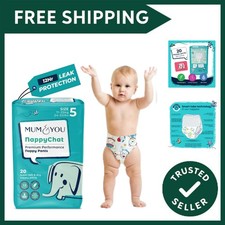 Mum & You Eco Friendly Baby Nappies-  Size 5 Nappy Pants 11-25 KG, 20 Count, ... 0.85 per nappy