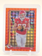 TRAVIS KELCE 2025 TOPPS CHROME FOOTBALL ORANGE GEOMETRIC /25 #150 CHIEFS Q7482