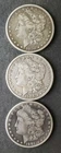 1880, 1900 O, and 1901 O $1 Morgan Silver Dollars