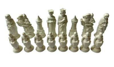 VTG ES LOWE ANRI Renaissance Complete White Side Chess Set Replacement Pieces