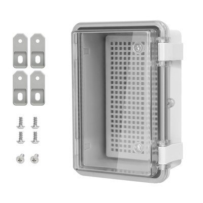 ABS Plastic Dustproof Waterproof IP65 Junction Box Hinged Shell Universal Ele...