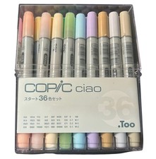 Too COPIC Ciao Start 36 Color Set Used All Co...