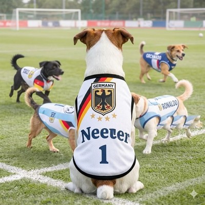 2026 World Cup Pet Football Jersey  Dog Cat Summer Breathable Sports Vest