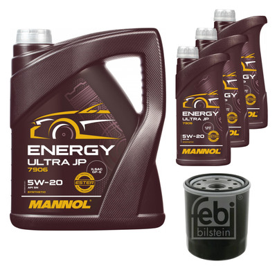 FEBI BILSTEIN Ölfilter 8L MANNOL Energy Ultra JP 5W-20 für Lexus RX MHU3_