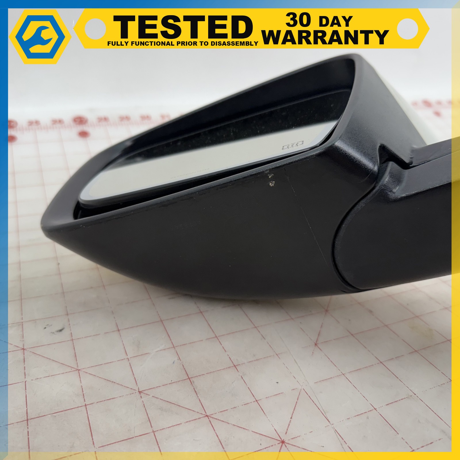 14-16 MASERATI GHIBLI FRONT LEFT DRIVER SIDE REAR VIEW DOOR MIRROR White OEM