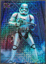 Stormtrooper BLUE RAY WAVE REFRACTOR trading card from 2025 Topps 2025 Topps Chrome Star Wars Galaxy