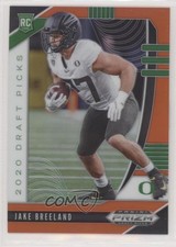 2020 Panini Prizm Draft Picks Rookies Orange Jake Breeland #132 1n0
