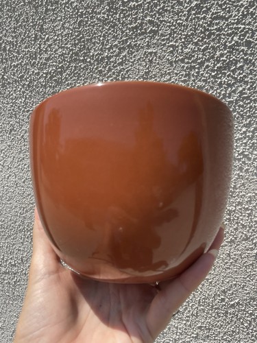 Heath Ceramics Deep Serving Bowl Tomato 5” 75th Anniversary Glossy Brown - Picture 2 of 8