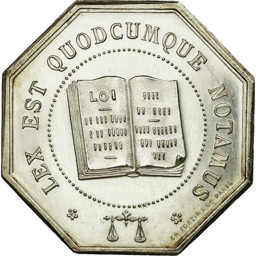 [#72389] Frankrijk, Token, Notary, UNC-, Zilver, Lerouge:46 - Afbeelding 1 van 2