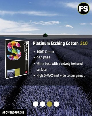 Fotospeed 7E851 - A3 - Platinum Etching Cotton 310 g/m² Inkjet Papier - 25er Pack