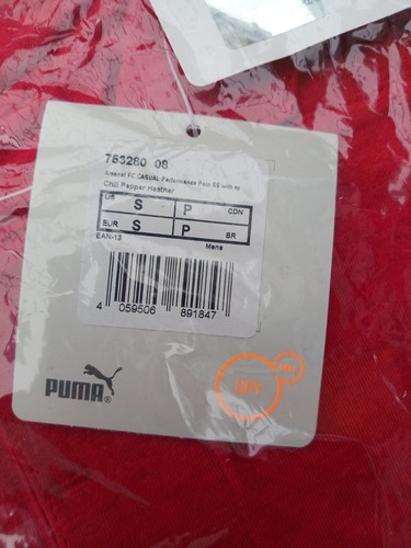 Arsenal Puma Poloshirt Herren S Small Mit Etikett Neu - Bild 3 von 9