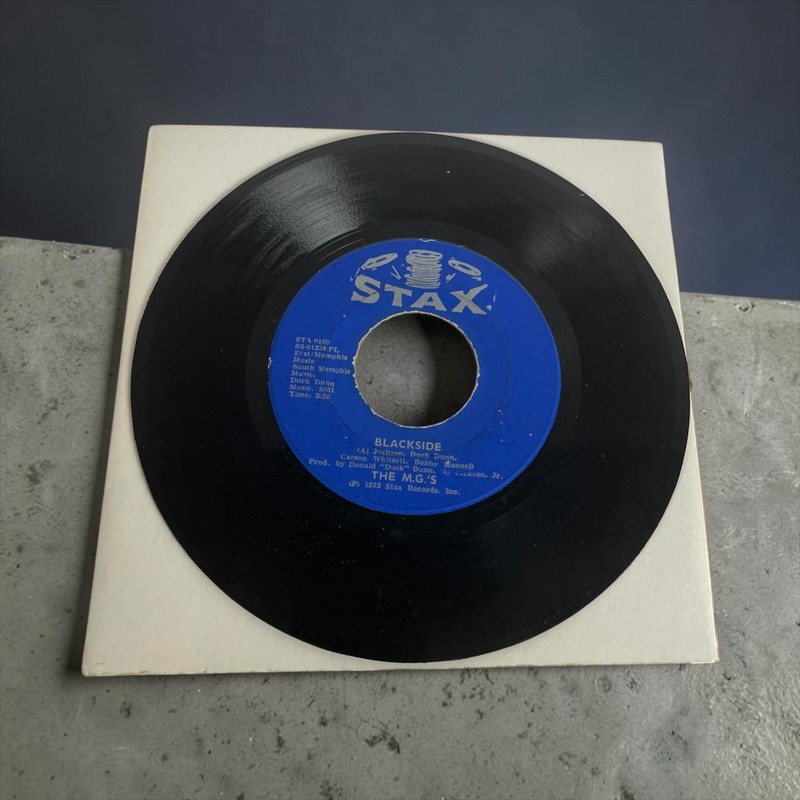 The M.G.’s Blackside / Sugarcane 7" Vinyl 45 RPM Stax STA-0169 1973 Soul Funk