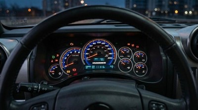 Hummer H2 Cluster Face Upgrade Kit (alle Geschwindigkeiten in km oder MPH ver...