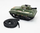 Vintage Marx Tin Windup US Tank Division 392 - FLAWLESS Works! + Orig Treads