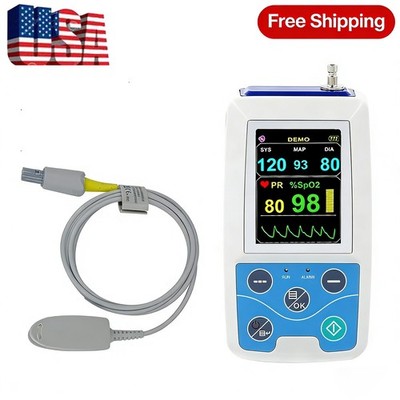 24H Ambulatory Blood Pressure & SpO2 Monitor   PM50 Holter, USA Stock