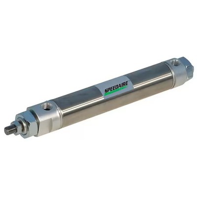 Speedaire Ncdme125-0700 Round Body Cylinder, 1 1/4 In Bore, 7 In Stroke, Round