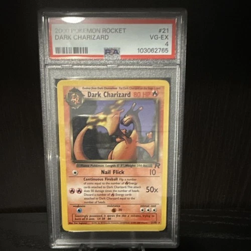 Pokémon Team Rocket Dark Charizard Rare 21/82 PSA 4 English 2000