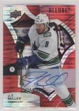2021-22 Upper Deck Allure Red Rainbow Auto JT Miller #26 Auto 13j9
