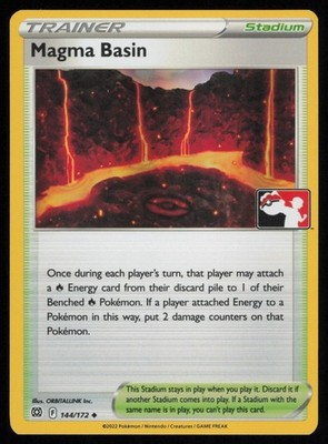 Magma Basin 144/172 Holo Uncommon Pokemon Prize Pack Series Cards NM