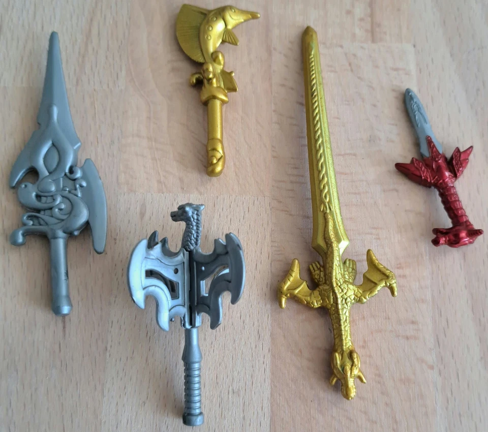 Mystic Knights Of Tir Na Nog Lot 5 Armes [Bandai 1998] NO Power Rangers *JRF - Photo 2/2
