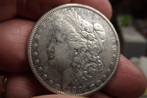 1891-S  Morgan Silver Dollar Lovely coin that is XF or even a little better