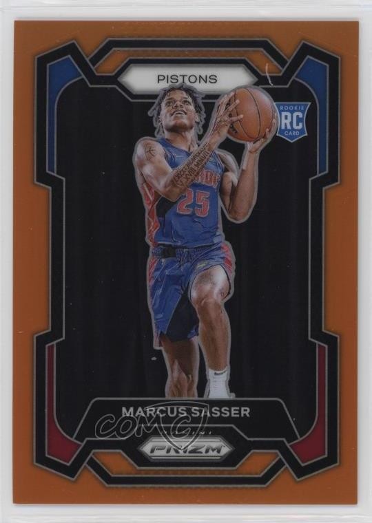 2023-24 Panini Prizm Orange Prizm 11/49 Marcus Sasser #174 Rookie RC 14cm