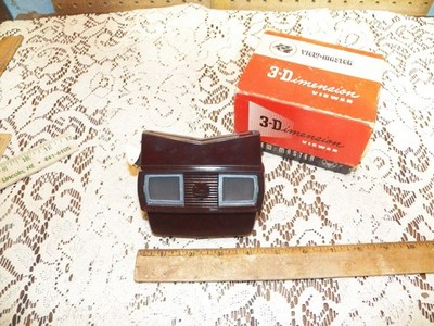 Vintage VIEW-MASTER 3-Dimension Viewer Model E w/ Original Box - No Reels